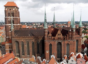 Äldre byggnader i Gdansk