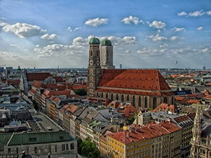 Hus och byggnader i München.