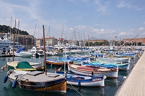 Båthamn i Nice