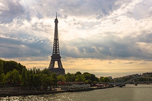 Paris med Eiffeltornet