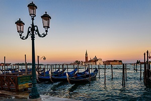 Solnedgång i Venedig